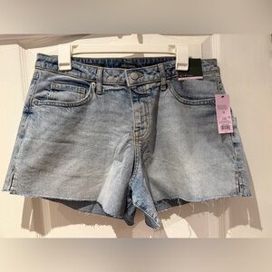 wild fable Light Blue Washed Denim Cutoff Shorts
